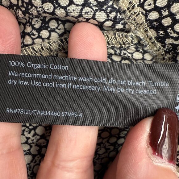 EUC Women's EILEEN FISHER Organic Cotton Droplet Crop Wide-leg Pants | Size PL - Picture 9 of 9